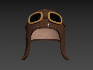 Prop011 Aviator Hat 3D Model