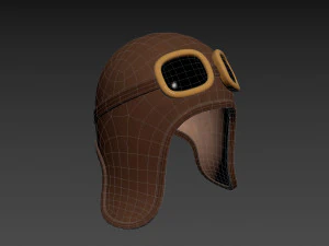 Prop011 Aviator Hat 3D Model