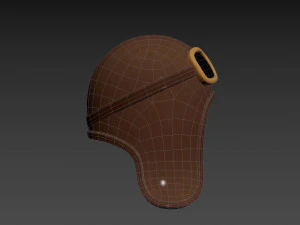 Prop011 Aviator Hat 3D Model