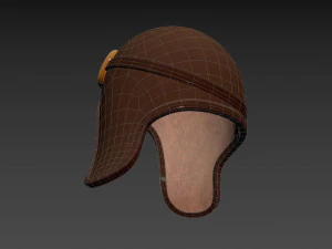 Prop011 Aviator Hat 3D Model