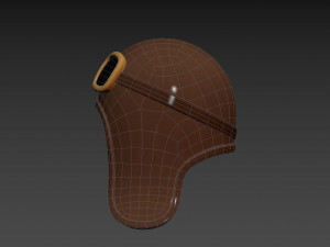 Prop011 Aviator Hat Modello 3D