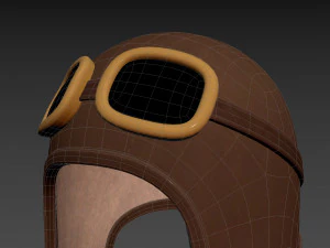 Prop011 Aviator Hat 3D Model