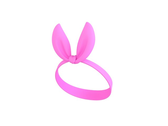 Prop021 Pink Headband Modello 3D .c4d .max .obj .3ds .fbx .stl .blend 