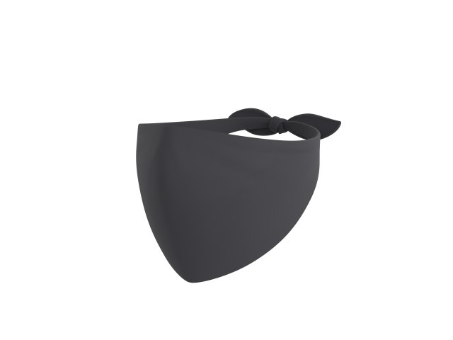 Prop022 Bandana Mask 3D 모델 .c4d .max .obj .3ds .fbx .stl .blend 