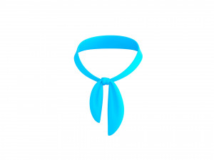 Prop023 Blue Scarf 3D Модель