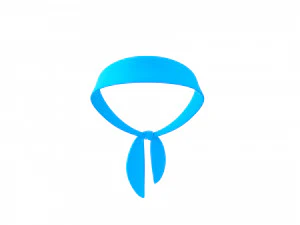 Prop023 Blue Scarf 3D Model