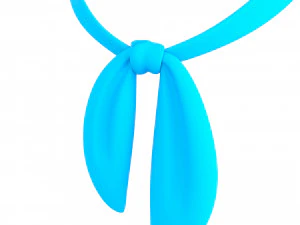 Prop023 Blue Scarf 3D Model
