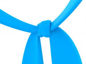 Prop023 Blue Scarf 3D Модель