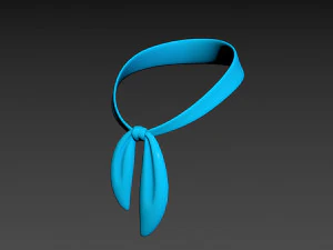 Prop023 Blue Scarf 3D Model