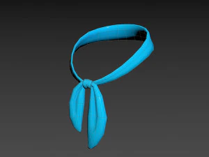 Prop023 Blue Scarf 3D Model