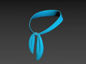 Prop023 Blue Scarf 3D Model
