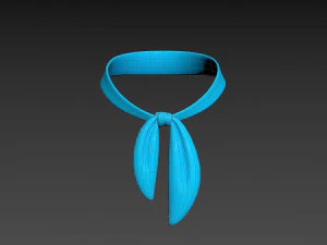 Prop023 Blue Scarf 3D Model