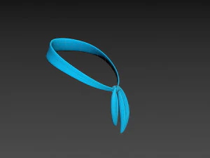 Prop023 Blue Scarf 3D Model
