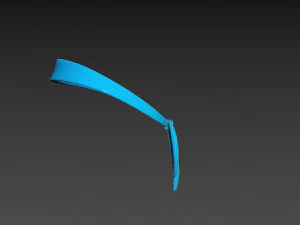 Prop023 Blue Scarf 3D Model