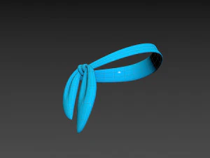 Prop023 Blue Scarf 3D Model