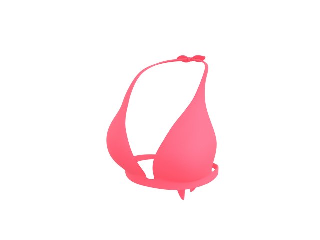 Prop026 Bikini Bra Model 3D .c4d .max .obj .3ds .fbx .stl .blend 