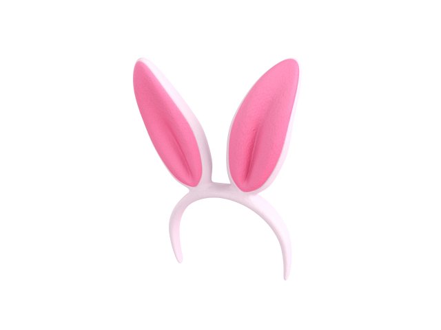 Prop029 Bunny Headband 3Dモデル .c4d .max .obj .3ds .fbx .stl .blend