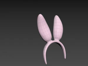 Prop029 Bunny Headband 3D Model