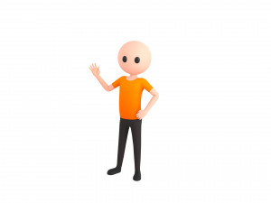 Character119 RiggedStickMan 3D Model