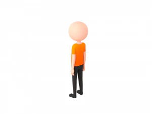 Character119 RiggedStickMan 3D Model