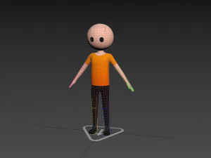 Character119 RiggedStickMan 3D Model