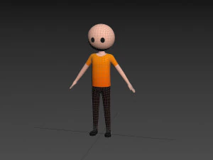 Character119 RiggedStickMan 3D Model