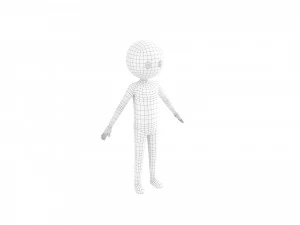 Character119 RiggedStickMan 3D Model