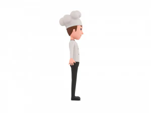 Character120 Rigged Chef 3D Model