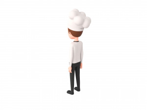 Character120 Rigged Chef 3D Model