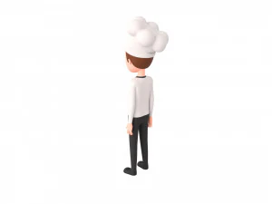 Character120 Rigged Chef 3D Model