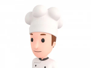 Character120 Rigged Chef 3D Model