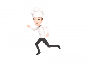 Character120 Rigged Chef 3D Model