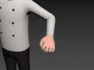 Character120 Rigged Chef 3D Model