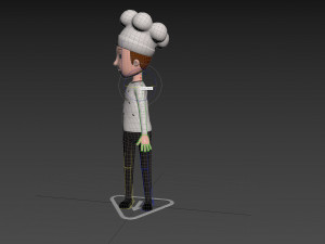 Character120 Rigged Chef 3D Model