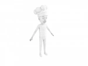 Character120 Rigged Chef 3D Model