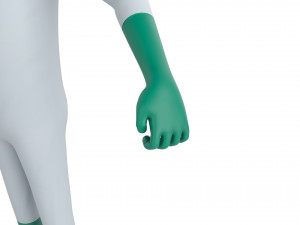 Character121 Rigged Man In Hazmat Suit Model 3D