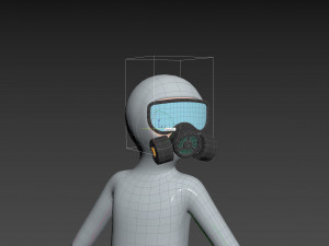 Character121 Rigged Man In Hazmat Suit Model 3D