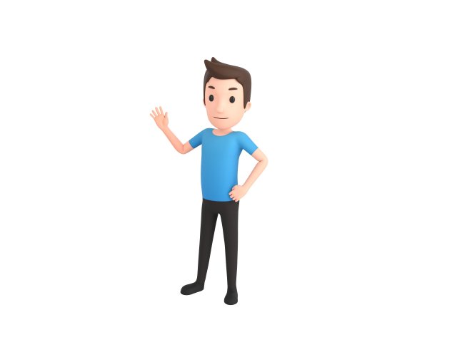 Character122 Rigged Man 3D Model .c4d .max .obj .3ds .fbx .stl .blend 
