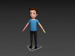 Character122 Rigged Man 3D Model