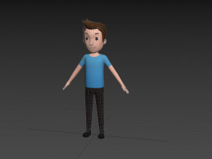 Character122 Rigged Man 3D Model