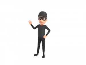 角色123 装备强盗 3D 模型