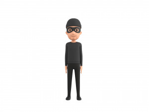 Character123 Rigged Robber 3D 모델