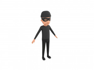 Character123 Rigged Robber 3D 모델