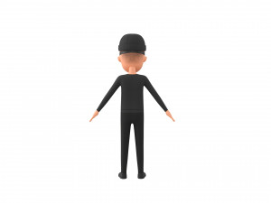 Character123 Rigged Robber 3D 모델