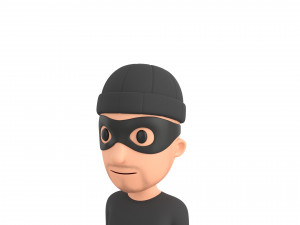Character123 Rigged Robber 3D 모델