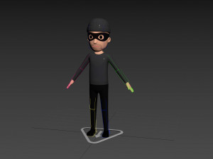 Character123 Rigged Robber 3D 모델
