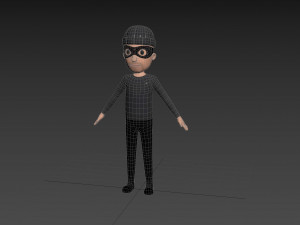 Character123 Rigged Robber 3D 모델