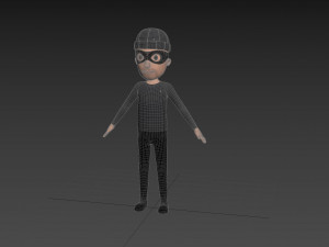 Character123 Rigged Robber 3D 모델
