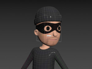 Character123 Rigged Robber 3D 모델