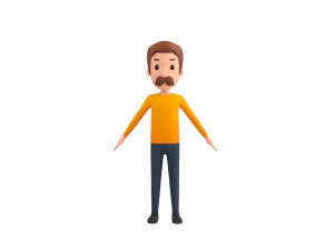 Character124 Rigged Man 3D Model